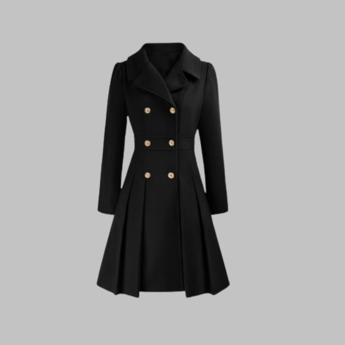 Dami™ | Classy Double Button Long Coat