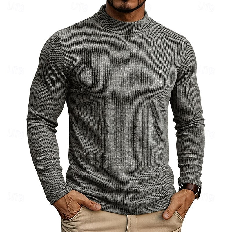 Callahan™ | Ribbed Mock-Neck Top
