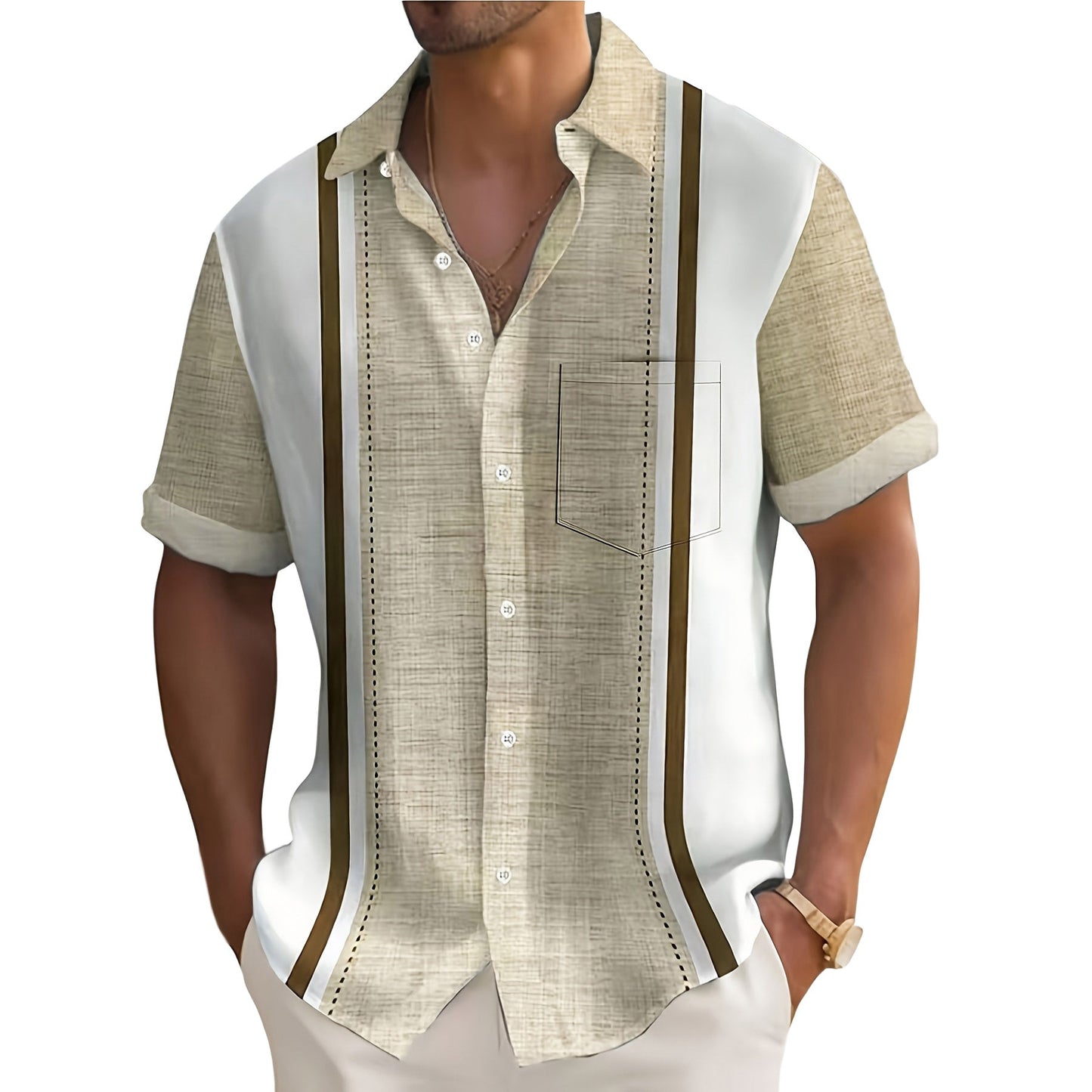 Liam | Striped Resort Shirt