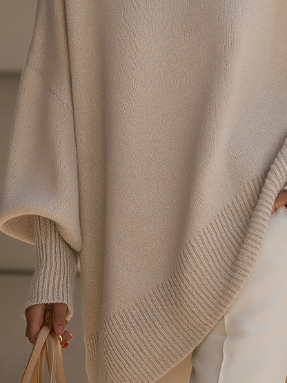 Jennifer | Oversized Draped Wide-Neck Sweater