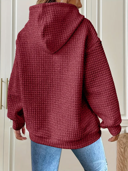 Rosaline™ | Textured Relaxed Hoodie