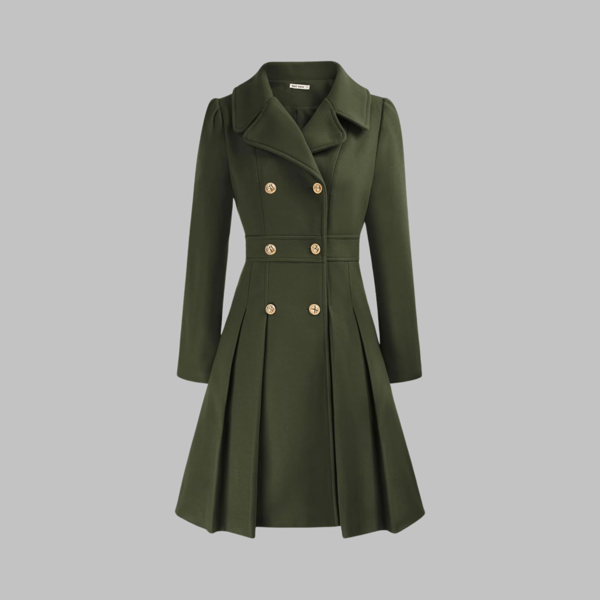 Dami™ | Classy Double Button Long Coat
