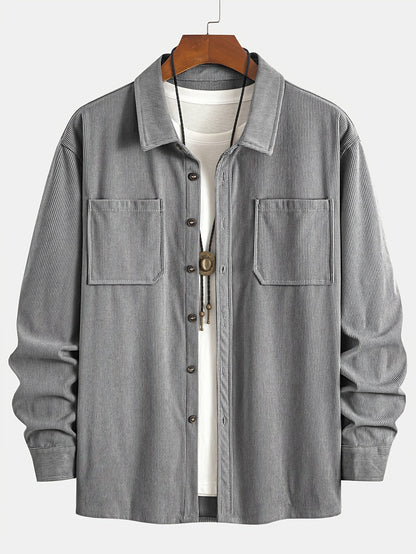 Bryce | Ribbed Textured Overshirt