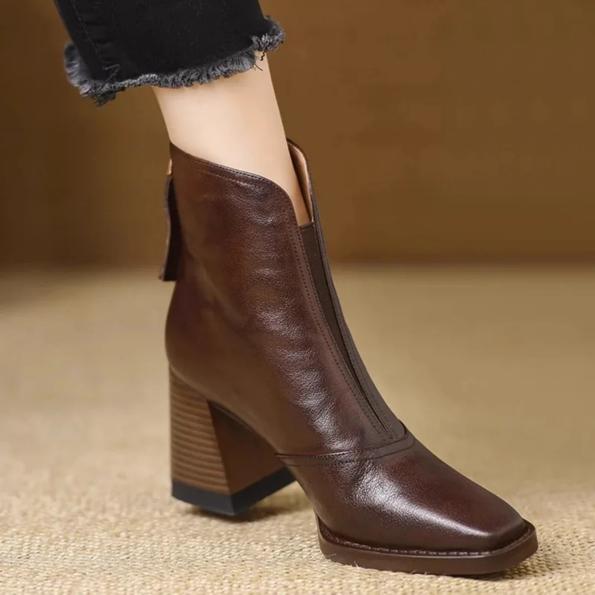 Mellena Elegant Side-Zip Ankle Boots