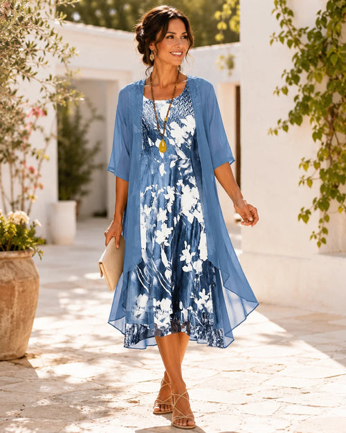 Wells New York Floral Midi Dress