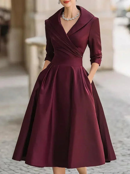 Karen | Elegant Satin Dress