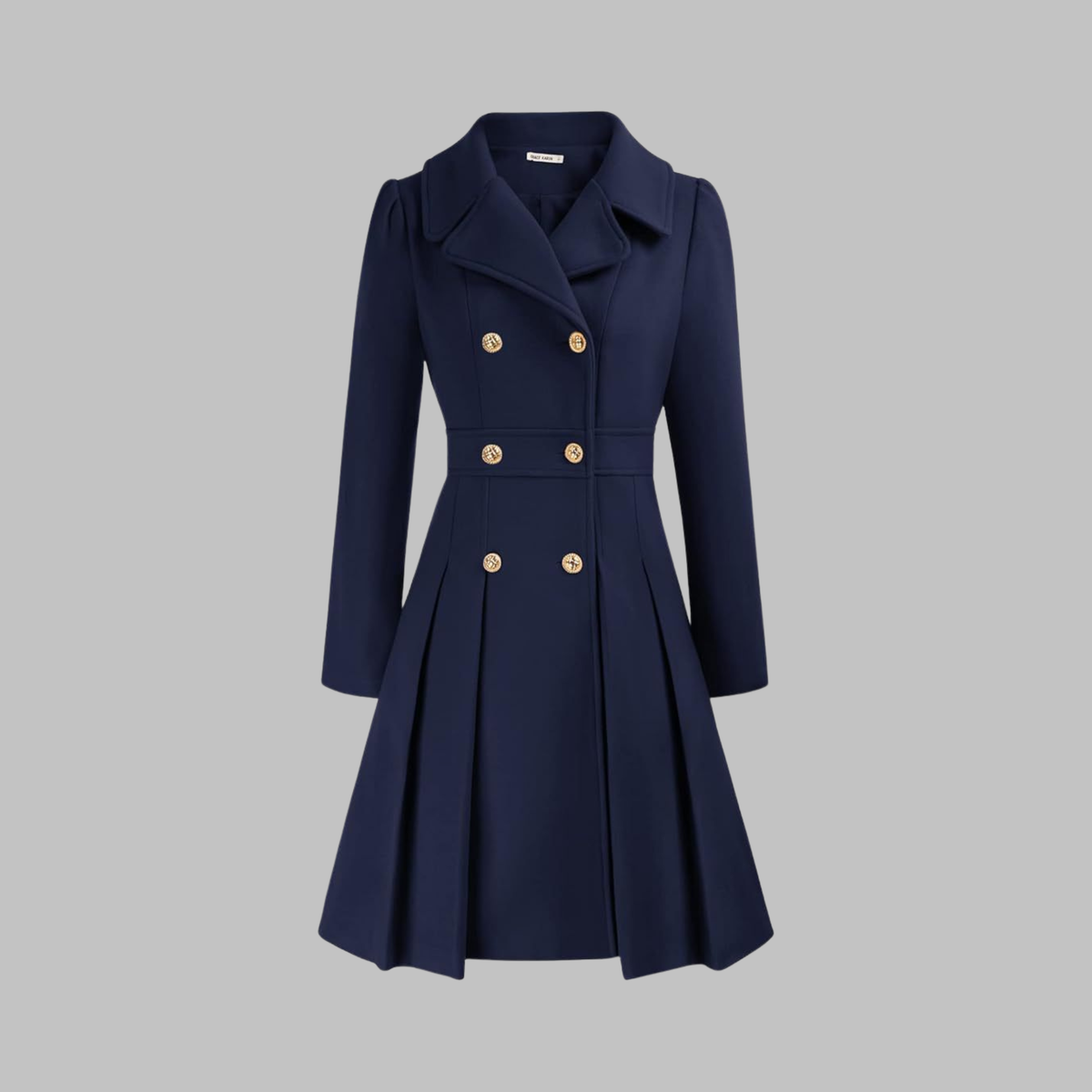 Dami™ | Classy Double Button Long Coat