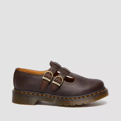 Georgia | Double Buckle Leather Mary Jane Flats