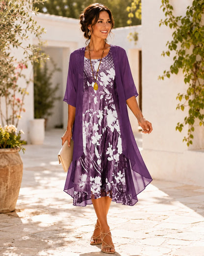 Wells New York Floral Midi Dress