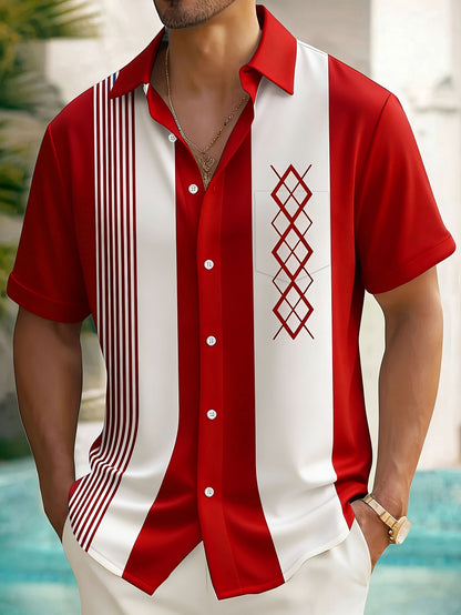 Holt | Men's Retro Bowling Short Sleeve Shirt