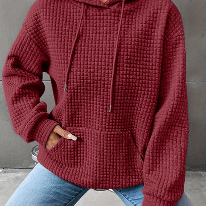 Rosaline™ | Textured Relaxed Hoodie
