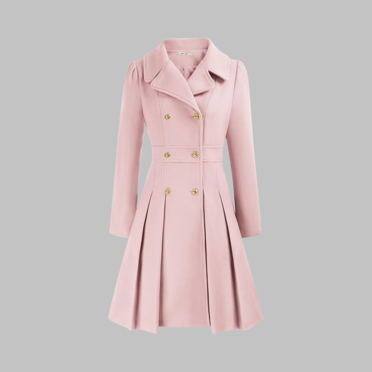 Dami™ | Classy Double Button Long Coat
