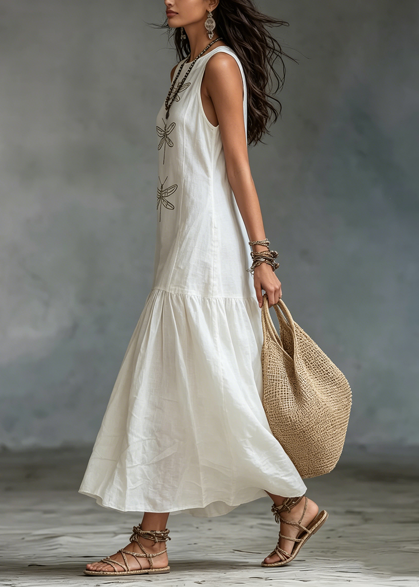 Dragonfly - Sleeveless Maxi Dress