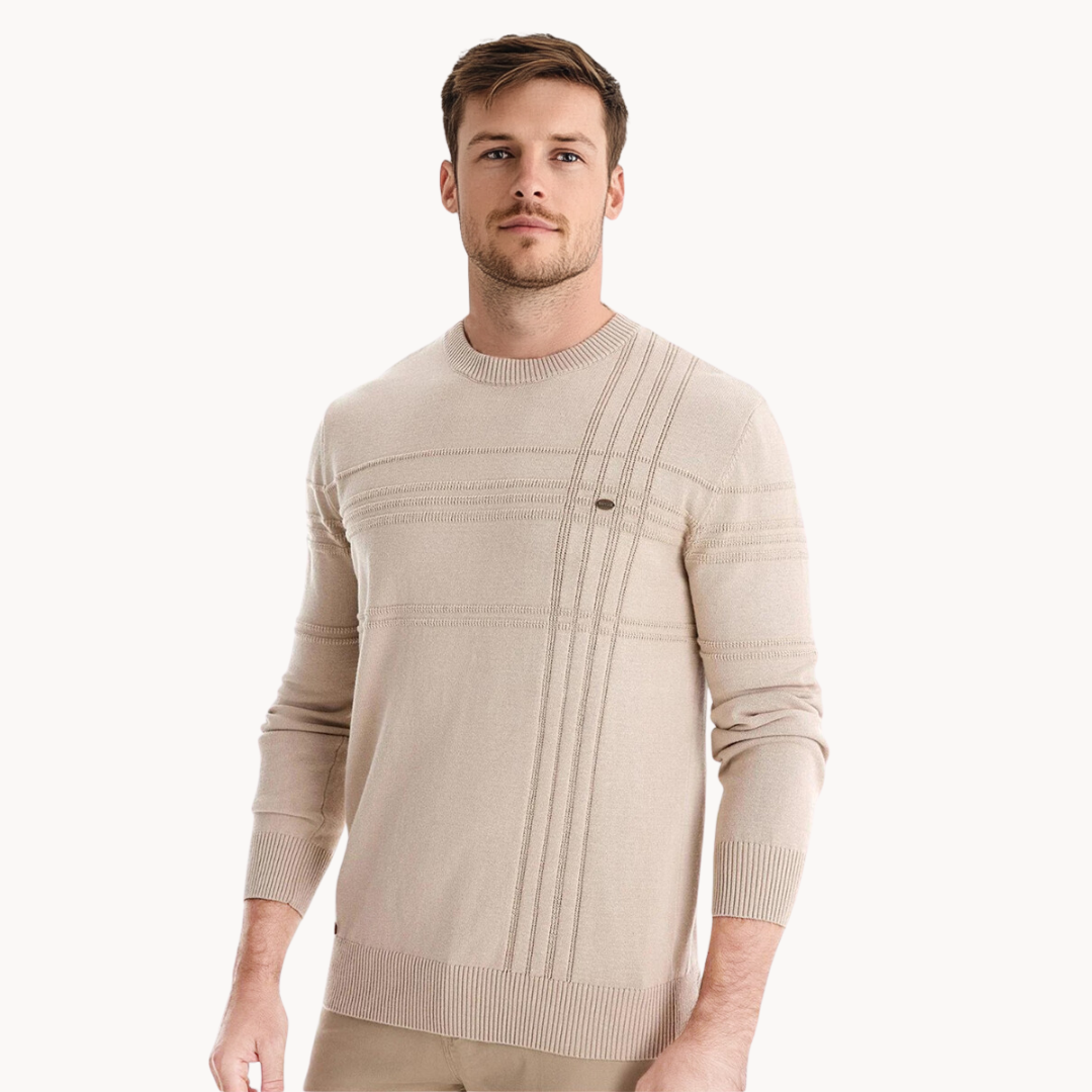Nolan™ | Men's Check Knit Sweater