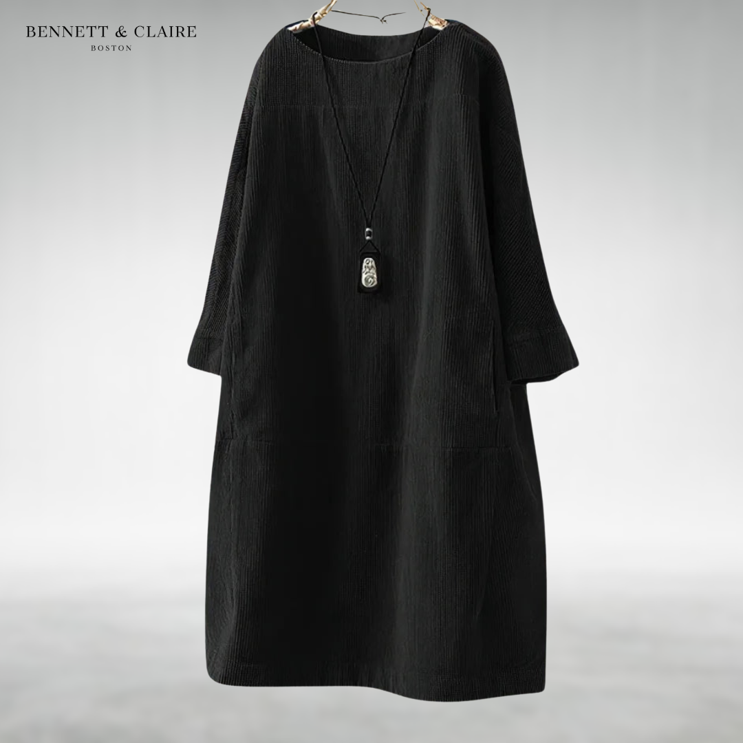 Amy™ | Relaxed Corduroy Midi Dress