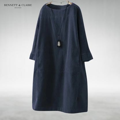 Amy™ | Relaxed Corduroy Midi Dress