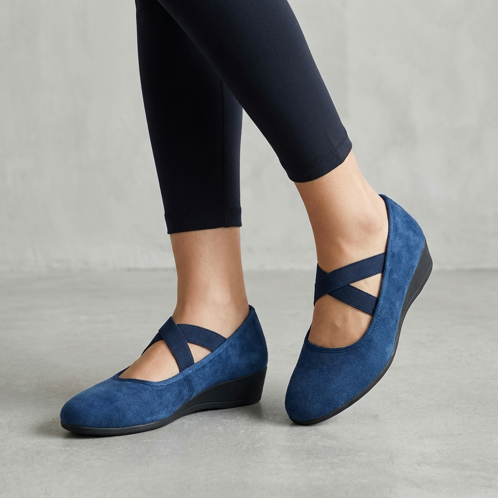 Flora™ | Orthopedic Criss-Cross Wedge Flats