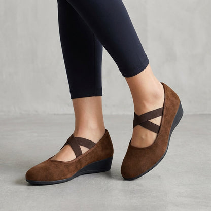 Flora™ | Orthopedic Criss-Cross Wedge Flats
