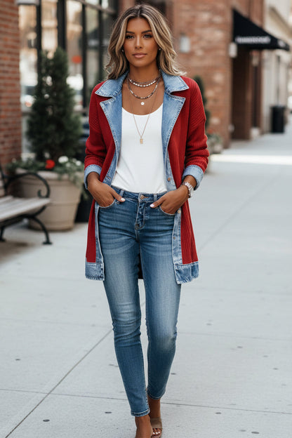 Bridget™ | Color Block Cardigan Jacket