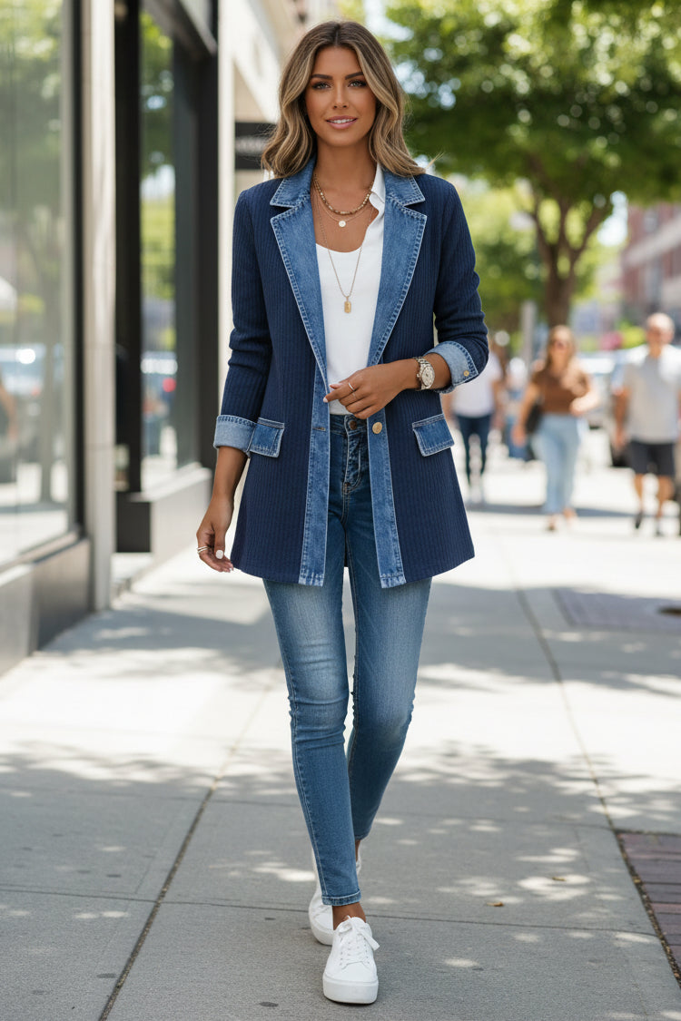 Bridget™ | Color Block Cardigan Jacket
