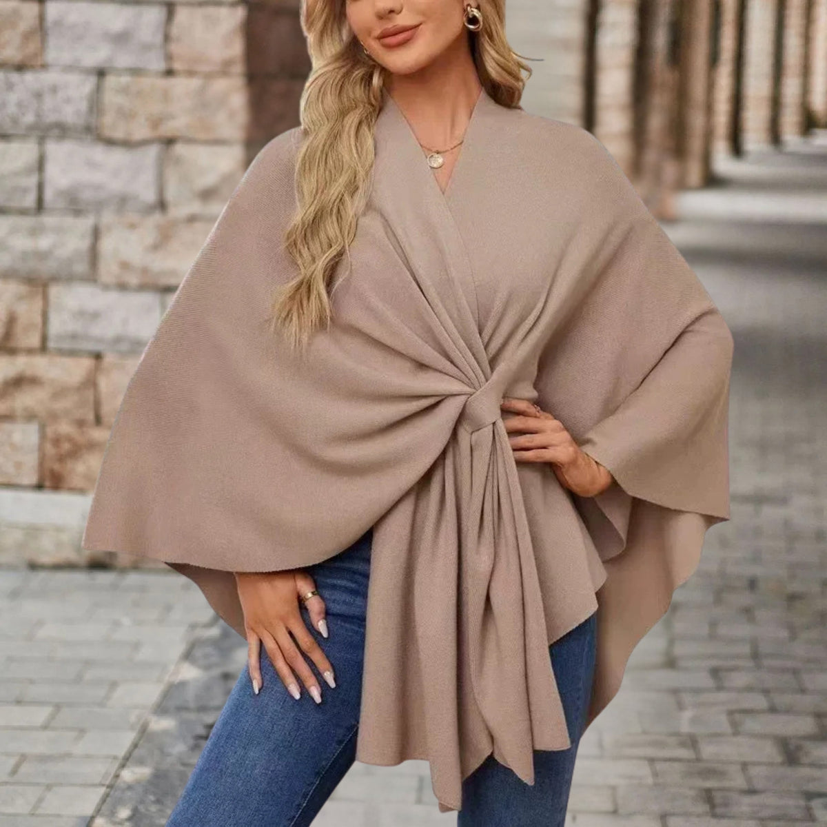 Gloria™ | Wrap Knot Poncho