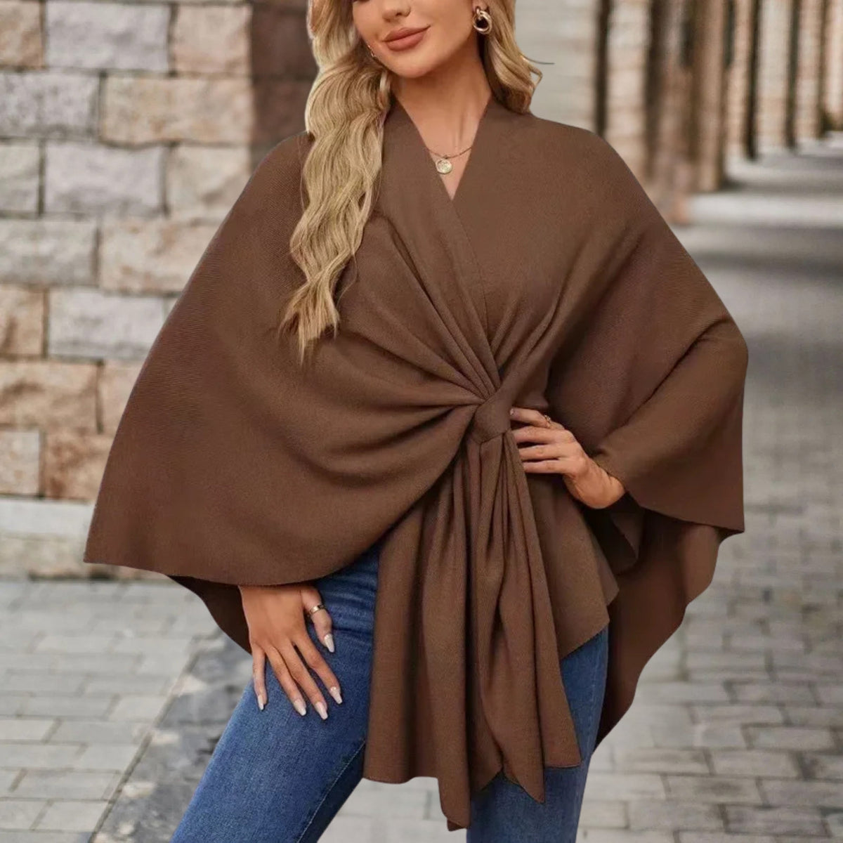 Gloria™ | Wrap Knot Poncho