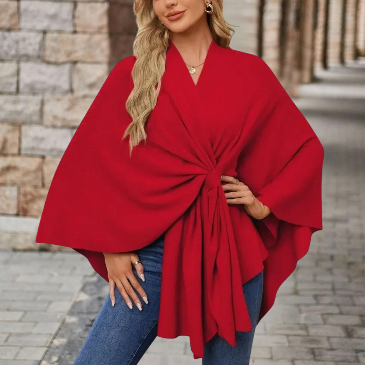 Gloria™ | Wrap Knot Poncho