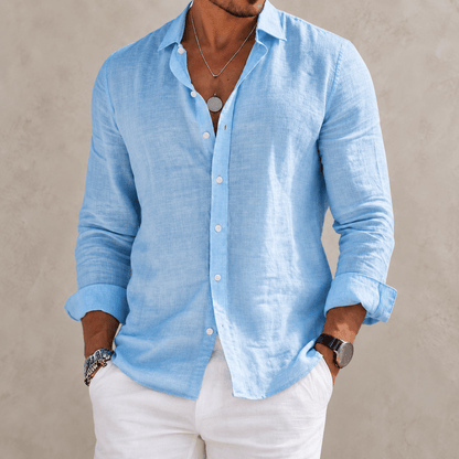 Étienne™ | Long Sleeve Cotton-Blend Shirt