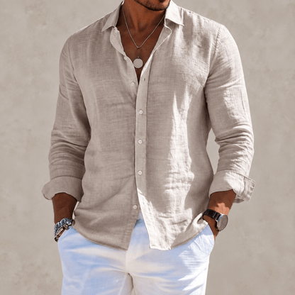 Étienne™ | Long Sleeve Cotton-Blend Shirt