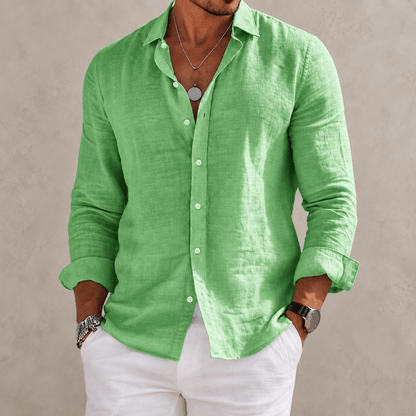 Étienne™ | Long Sleeve Cotton-Blend Shirt