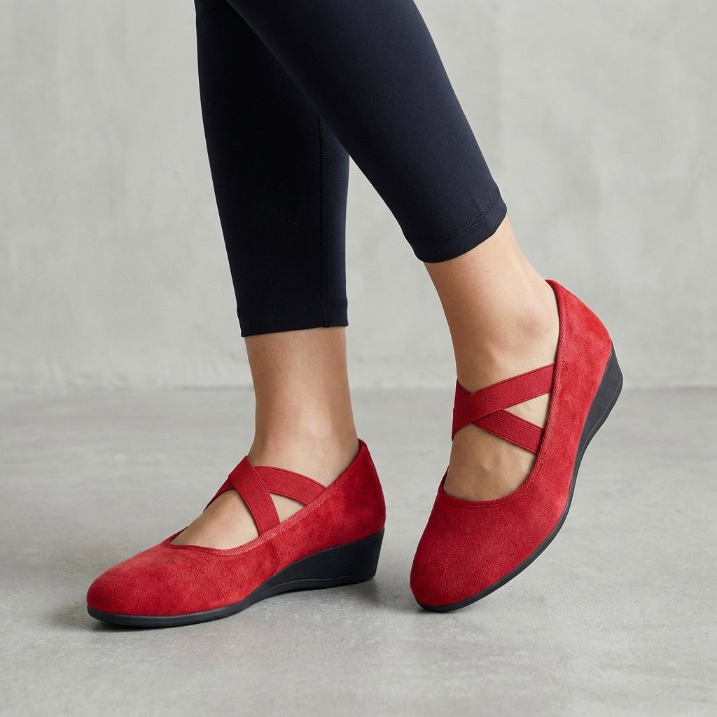 Flora™ | Orthopedic Criss-Cross Wedge Flats