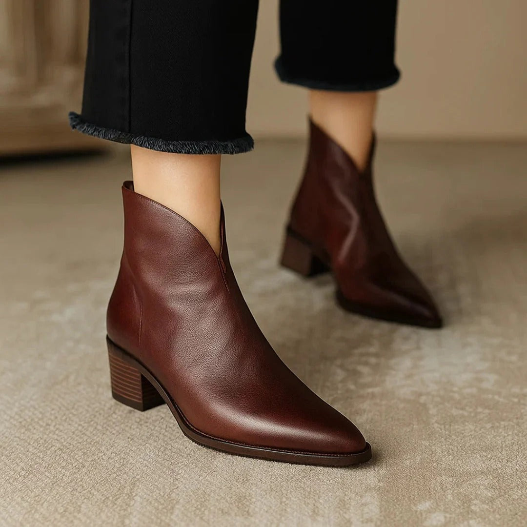Viela | Orthopedic Leather Ankle Boots