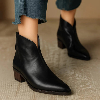 Viela | Orthopedic Leather Ankle Boots