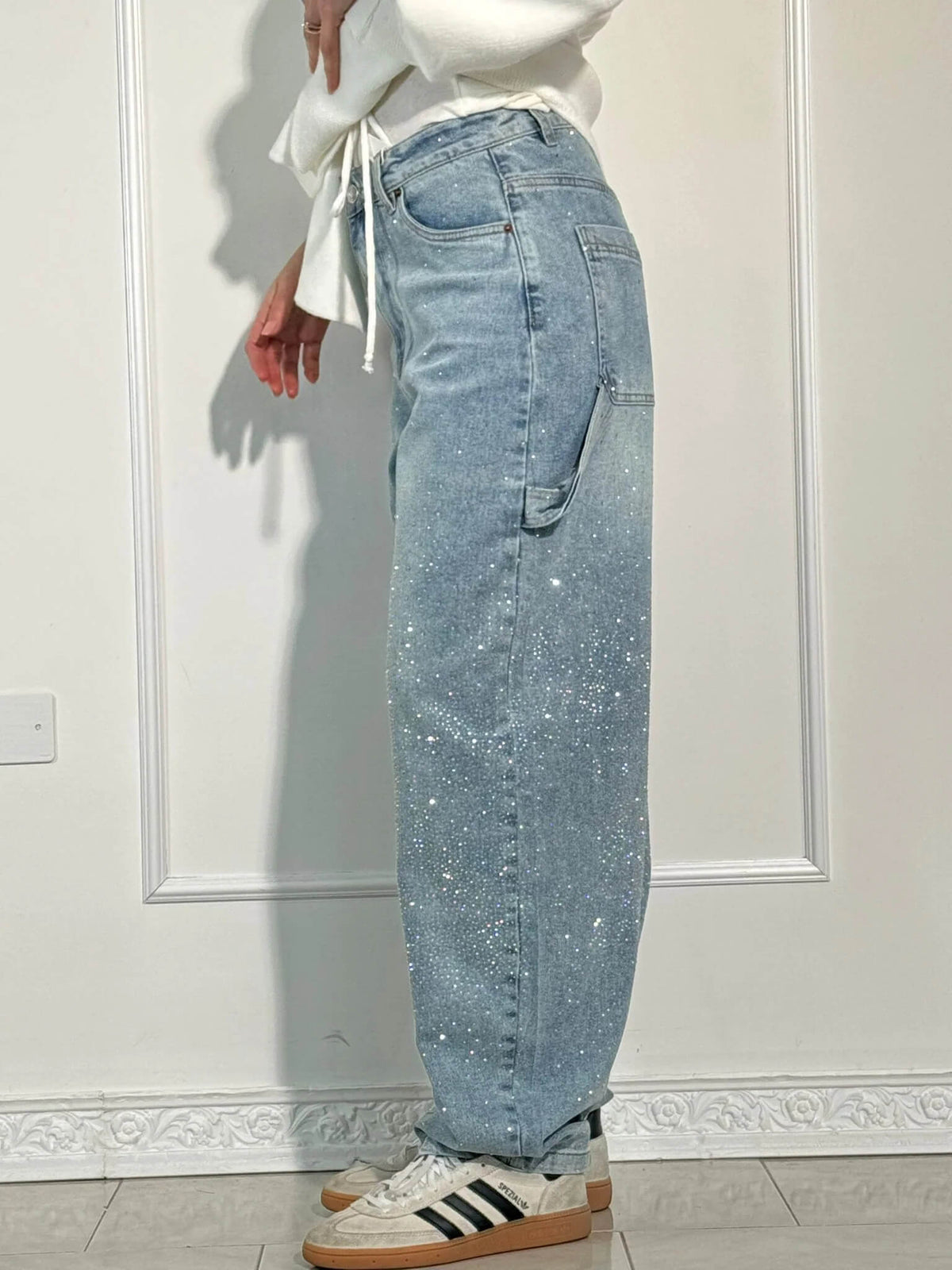 Stella™ | Crystal Balloon Carpenter Jeans