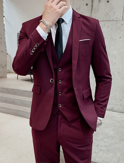 Kane | Single Breasted Two-buttons 3 Pieces Suit