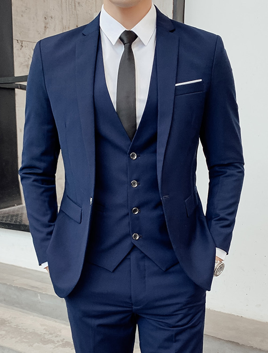 Kane | Single Breasted Two-buttons 3 Pieces Suit
