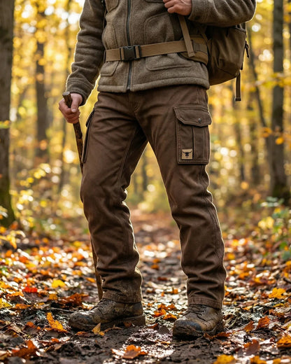 Men’s Utility Pants with Multiple Pockets and Reinforced Stitching