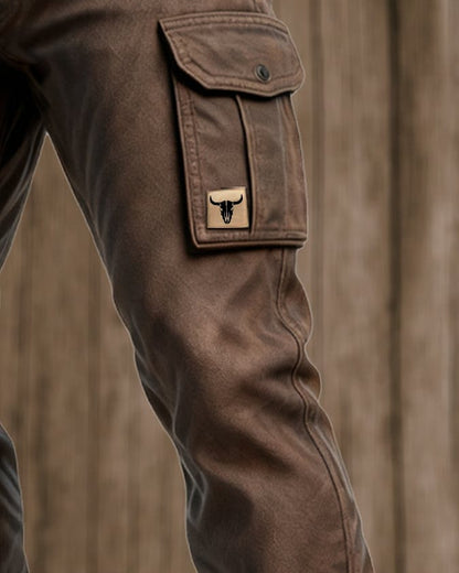 Men’s Utility Pants with Multiple Pockets and Reinforced Stitching