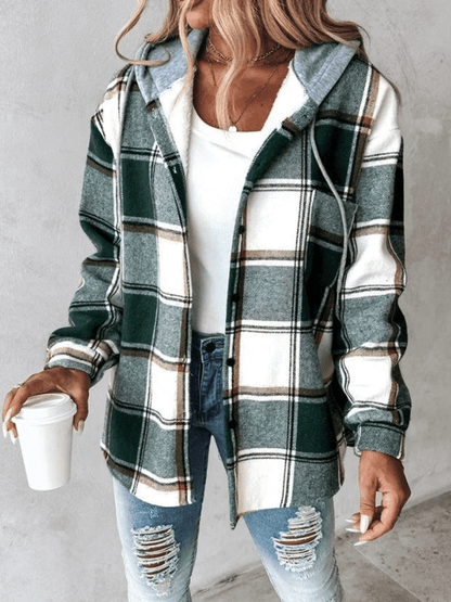 Noelle™ | Checkered Hooded Jacket