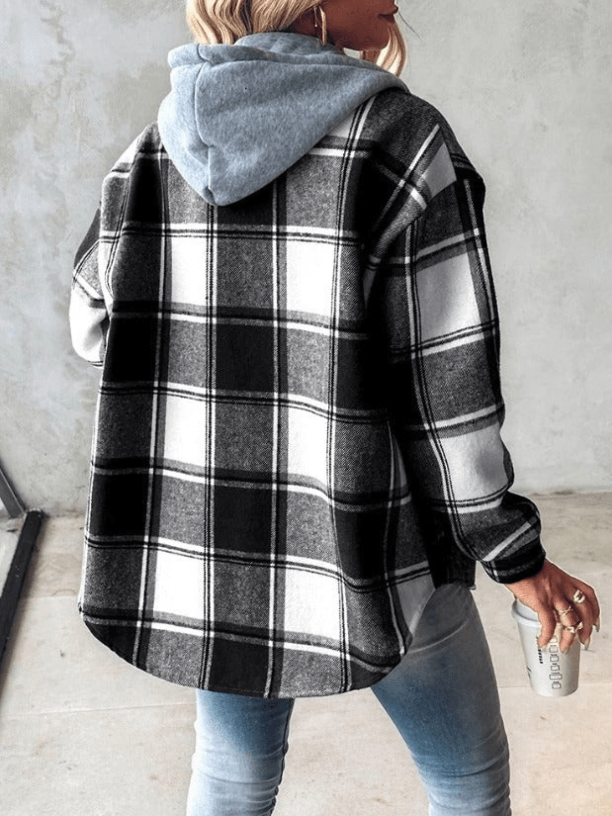 Noelle™ | Checkered Hooded Jacket