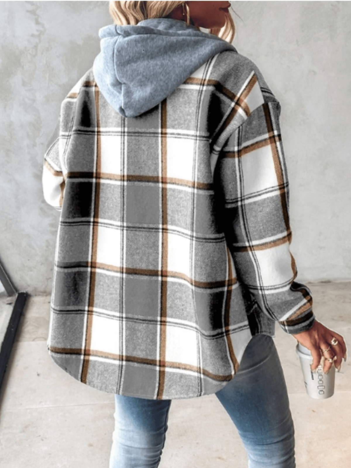 Noelle™ | Checkered Hooded Jacket