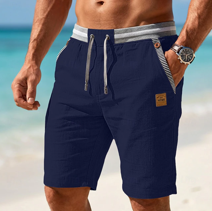 Wells New York® | Men's Lightweight Linen Summer Shorts