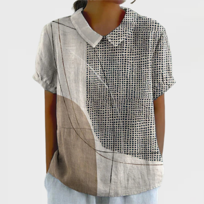 Lana | Shirt with Abstract Dots and Lines