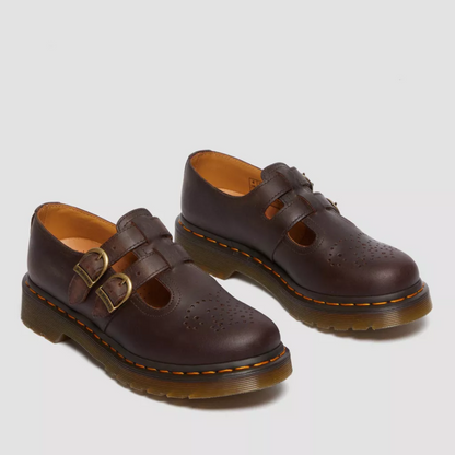 Georgia | Double Buckle Leather Mary Jane Flats