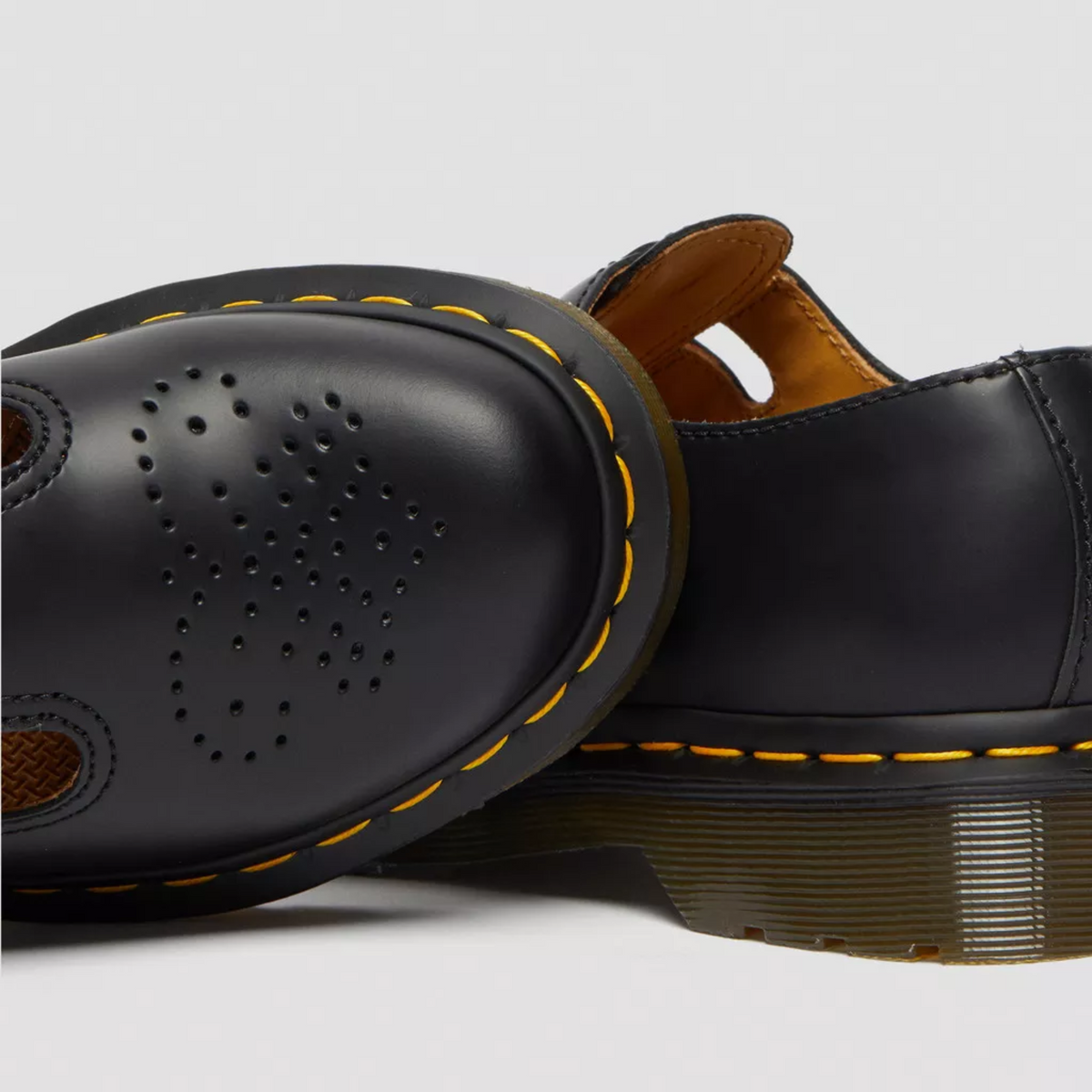 Georgia | Double Buckle Leather Mary Jane Flats