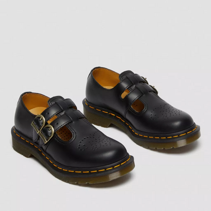 Georgia | Double Buckle Leather Mary Jane Flats