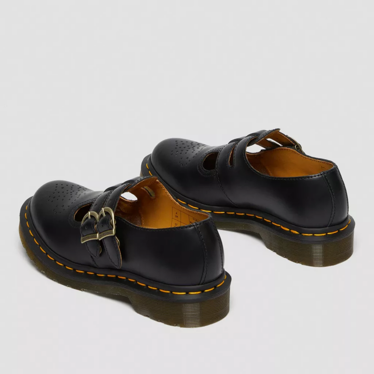 Georgia | Double Buckle Leather Mary Jane Flats