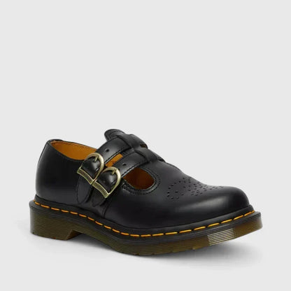 Georgia | Double Buckle Leather Mary Jane Flats