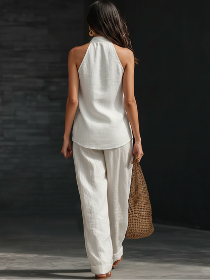 Zoe™ – Sleeveless Top and Wide Pants
