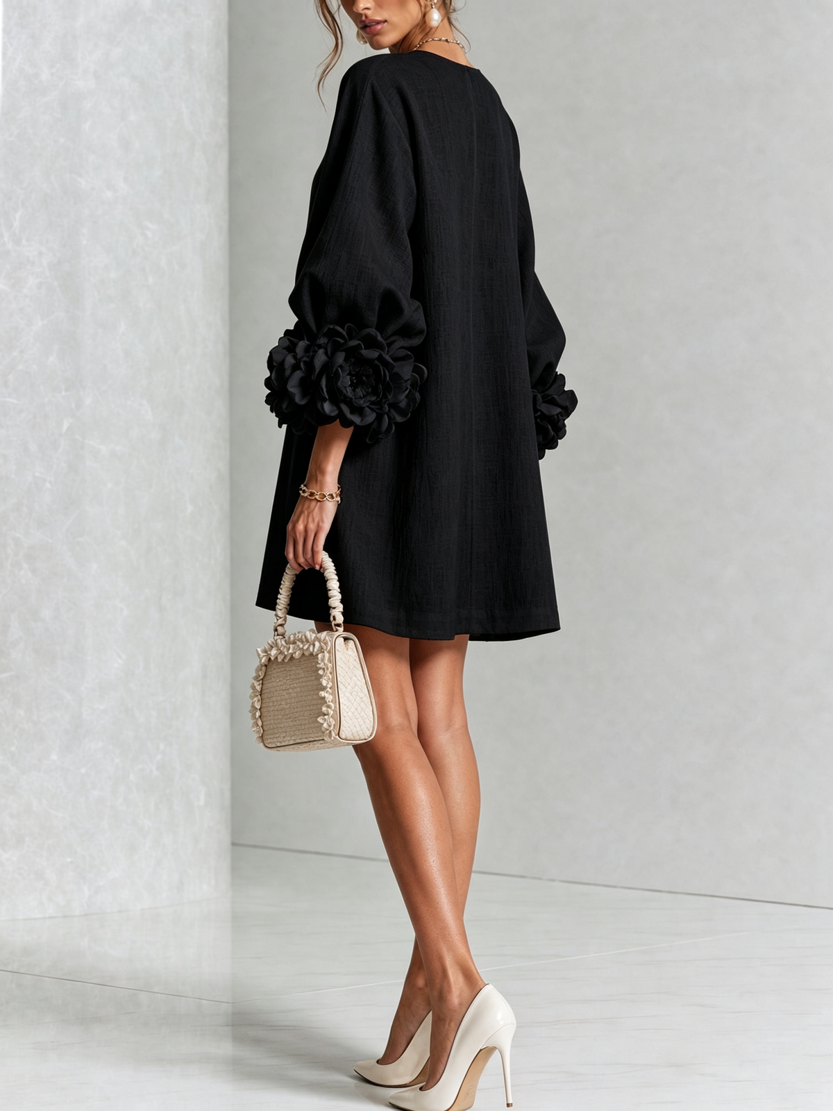 Grace | Floral Button-Front Mini Dress